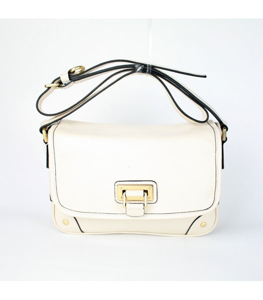 Marc Jacobs Piccolo Messenger Bag in pelle grigio chiaro